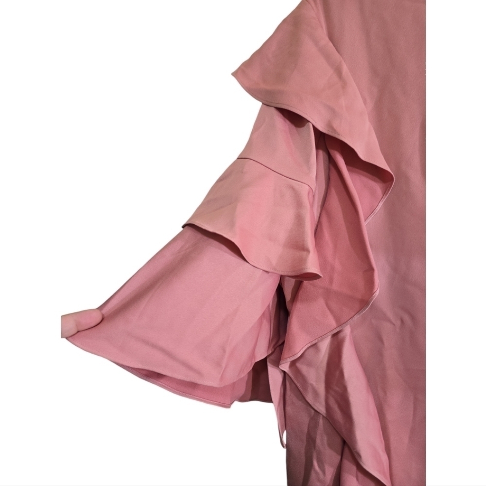 NWT Ted Baker London Eicio Layered Ruffle Frill Detail Mini Dress US 12 Pink - Picture 6 of 13